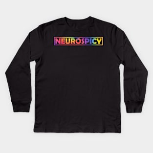 Neurospicy Neurodiversity Autism Awareness Kids Long Sleeve T-Shirt